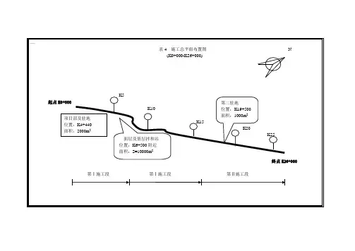 公路施工总平面布置图