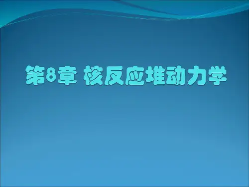 第8章 核反应堆动力学-2011.5.23(核反应堆物理分析)