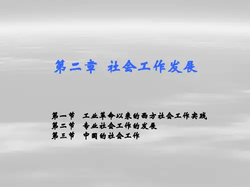 第二章  社会工作发展