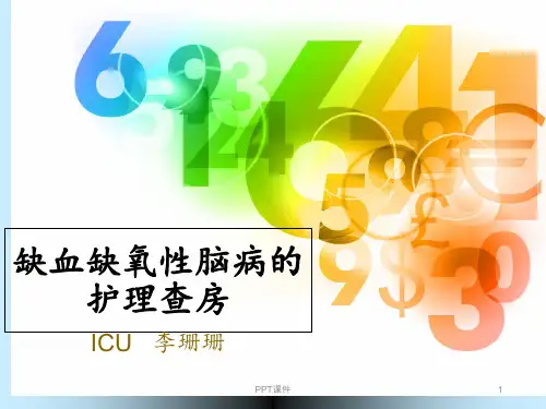 缺血缺氧性脑病的护理查房  ppt课件