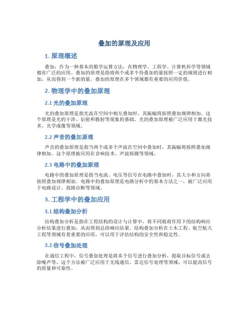叠加的原理及应用