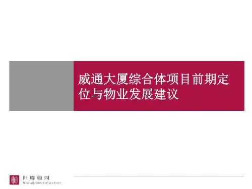 项目前期定位与物业发展建议