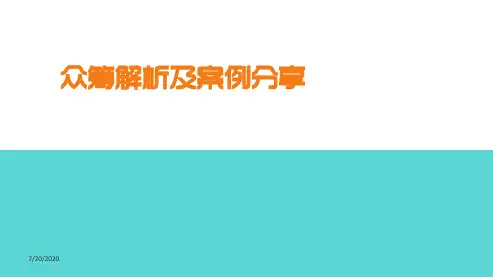 众筹解析及案例分享