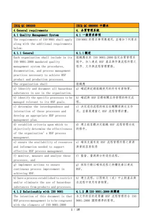qc080000标准(中英文对照)