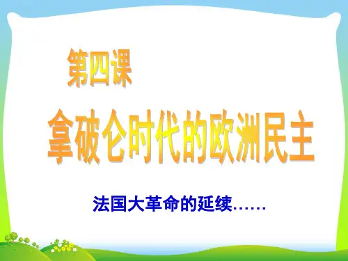 拿破仑时代的欧洲民主-课件