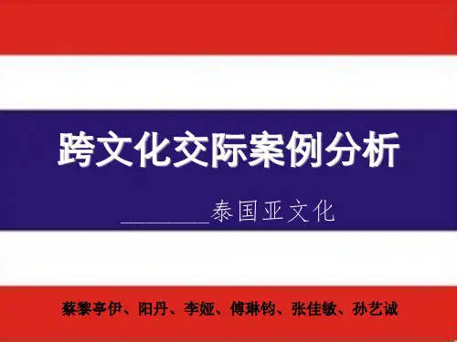 跨文化交际案例分析-PPT精品