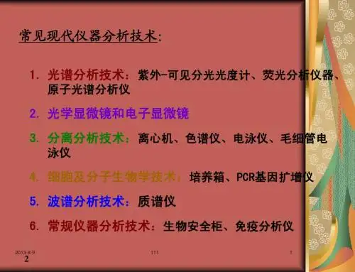 光谱分析法