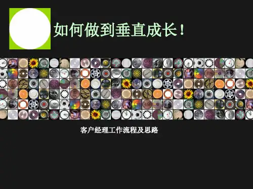 客户经理工作流程及思路