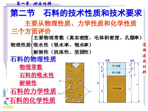 2.2石料的技术性质及要求