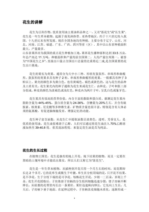 花生的讲解