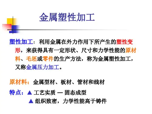材料工程基础(金属塑性加工)