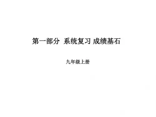 中考英语总复习名师课件 第一部分 九上 第21讲 Module 11-Review Module B