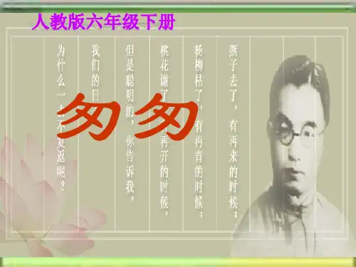 六年级下册《匆匆》课件