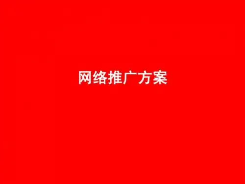 网络推广方案