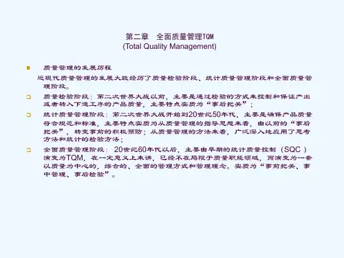 全面质量管理TQMppt课件