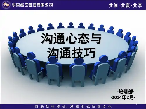 沟通心态及沟通技巧