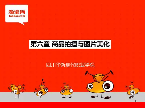 第六章 商品拍摄与图片美化
