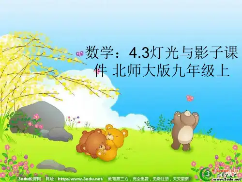九年级数学灯光与影子1PPT课件