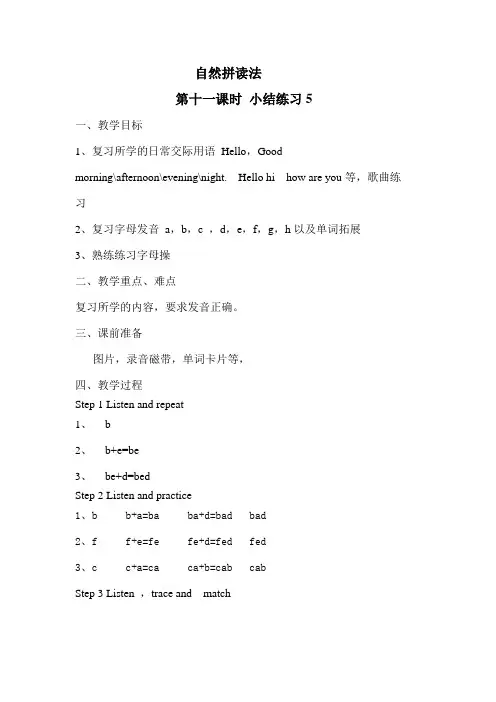 自然拼读法小结5