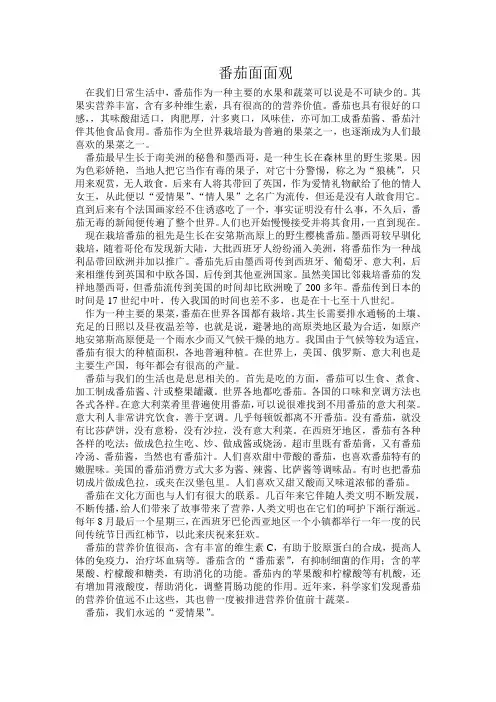 西红柿