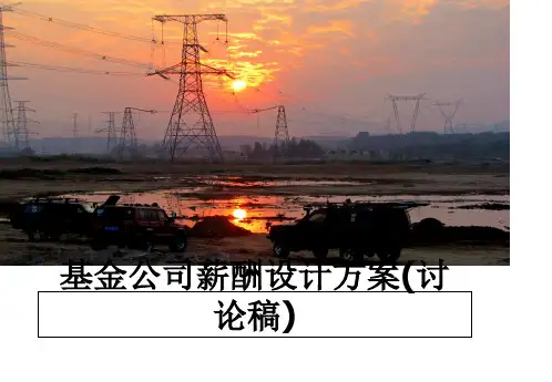 最新基金公司薪酬设计方案(讨论稿)课件PPT