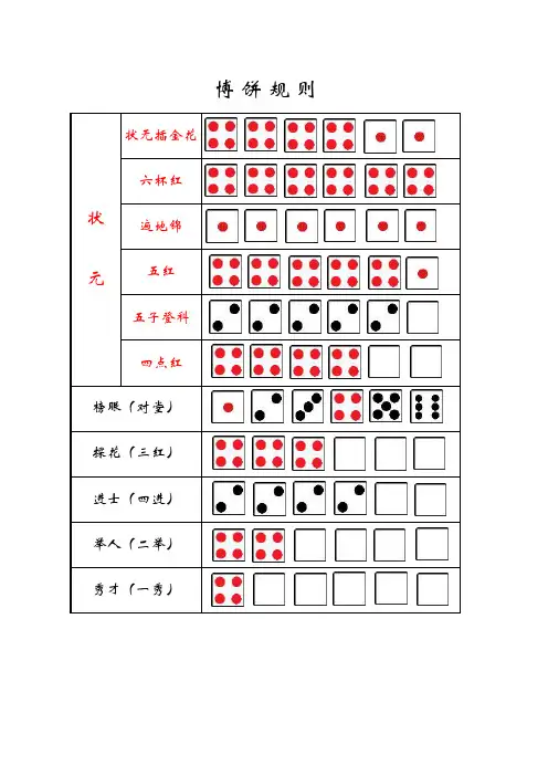 中秋博饼规则图解