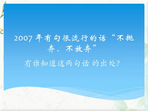 士兵突击片段赏析ppt模板下载