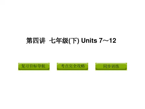 人教版初中英语中考复习七年级下册(7-12)ppt