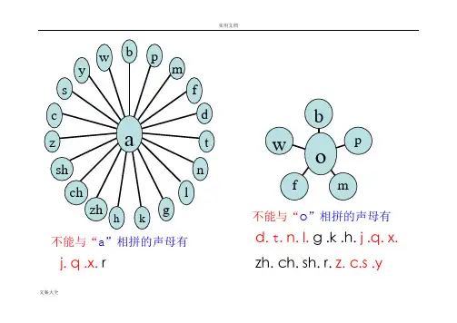 声母韵母相拼表(横向放射版))1