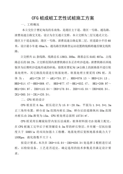 CFG桩试桩方案