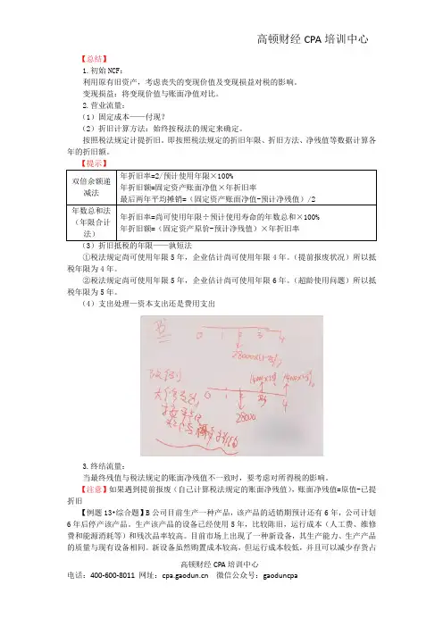 注会讲义《财管》第九章资本预算07