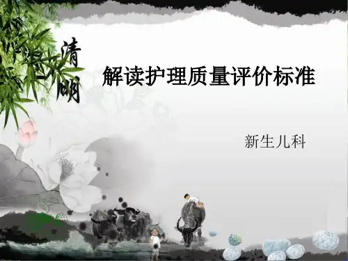 解读护理质量评价标准 PPT课件