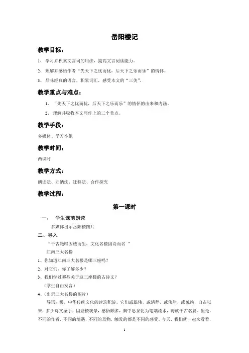 岳阳楼记2