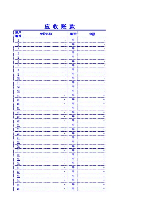 应收账款