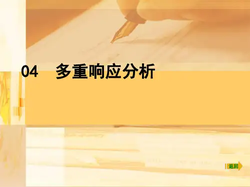 SPSS04多重响应分析