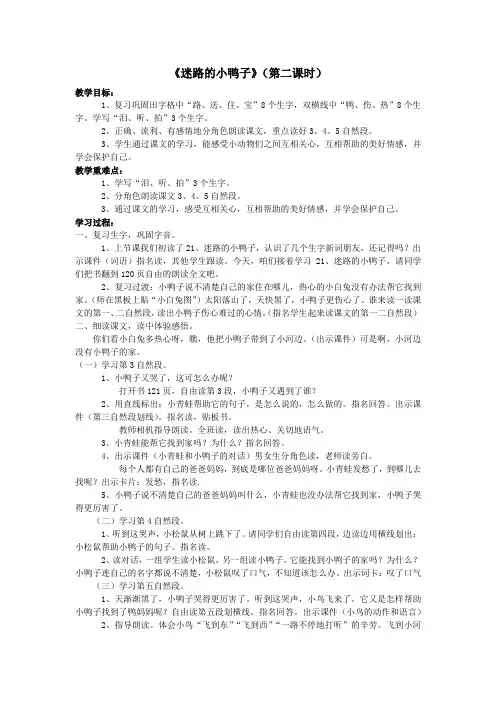 迷路的小鸭子 2