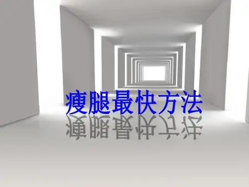 瘦腿最快方法-PPT精选文档