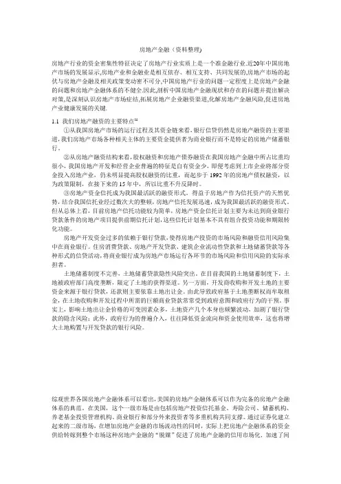 房地产金融