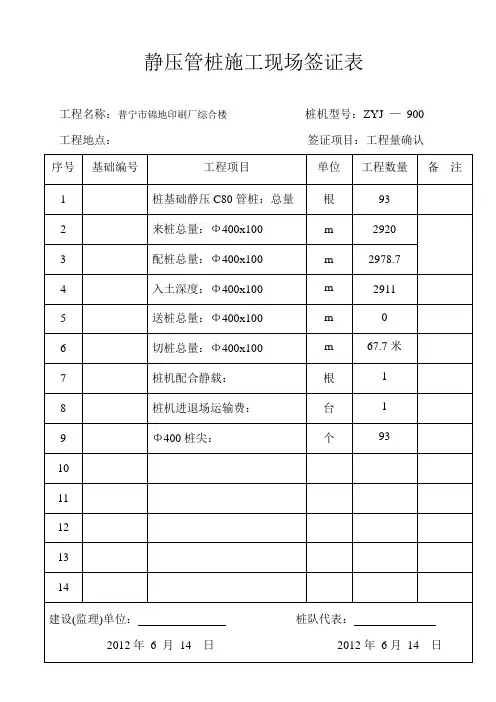 签证表