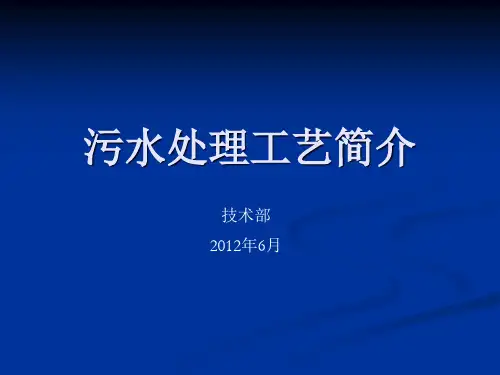 某污水处理工艺