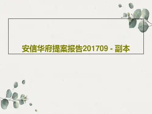 安信华府提案报告201709 - 副本81页PPT