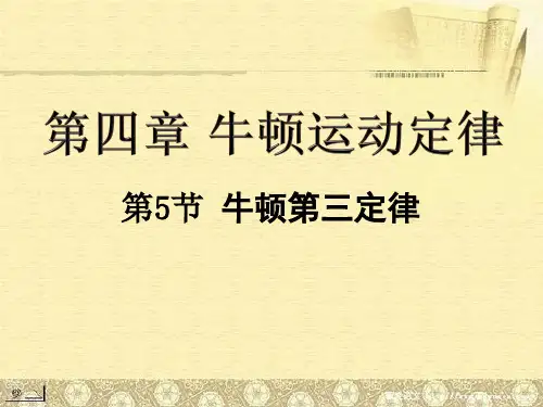 高中物理《牛顿第三定律 》(优秀课件)