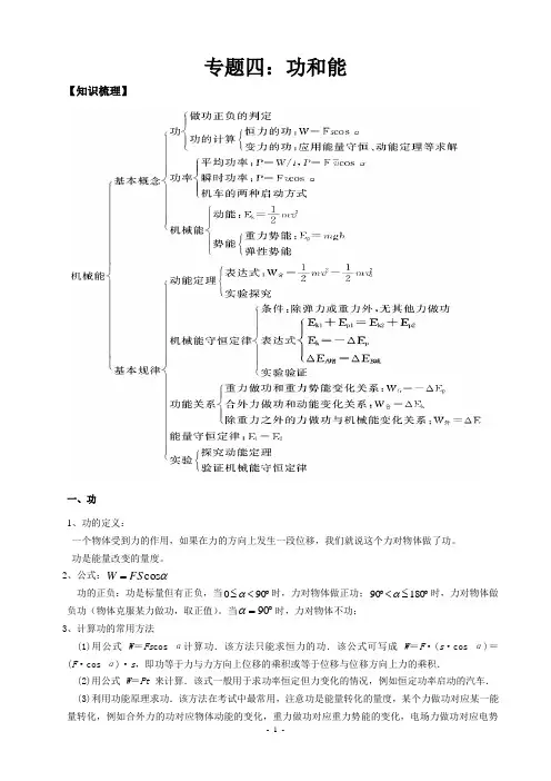 专题四功和能