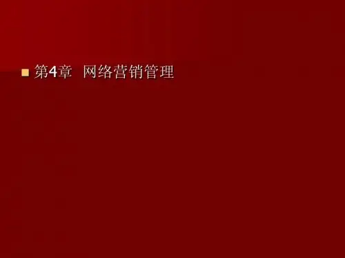 第4章  网络营销