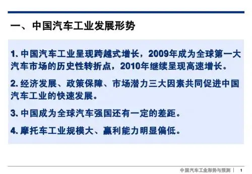 2010中国汽车行业分析
