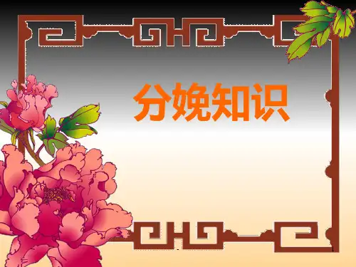 分娩知识PPT课件
