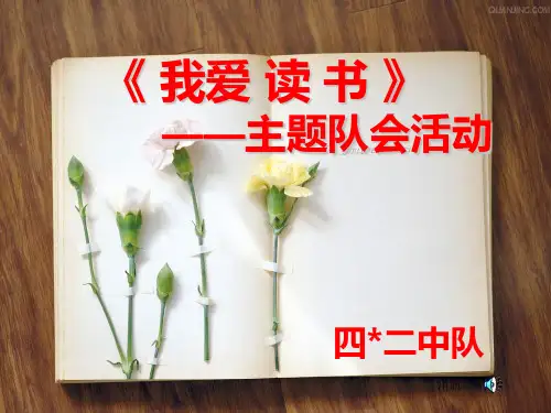 《我爱读书》主题队会活动