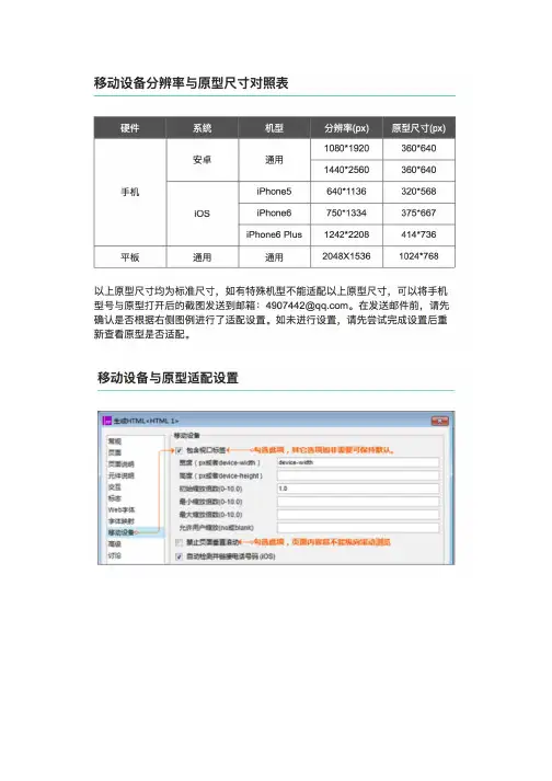 axure_移动设备尺寸对照表