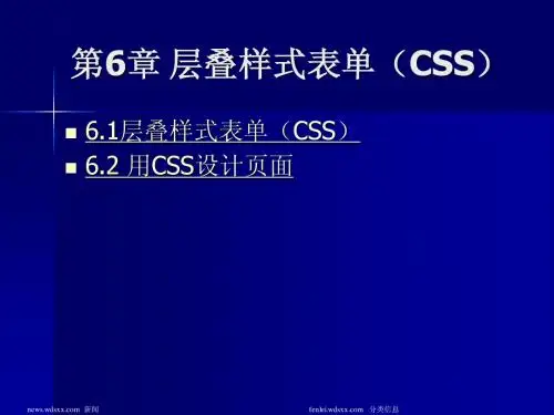 第六回合 层叠样式表单