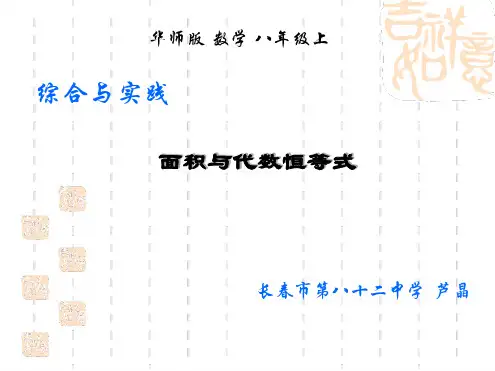 面积与代数恒等式